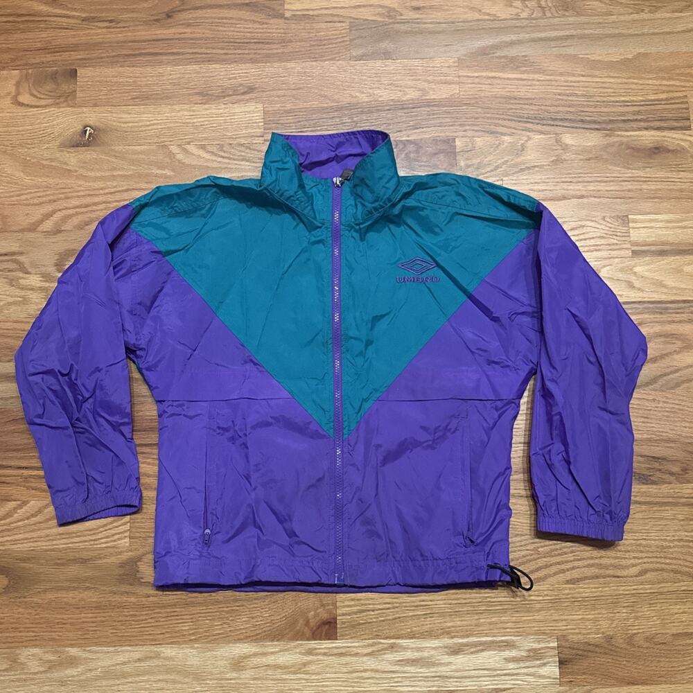 Vintage 90s Youth Umbro Windbreaker Size Medium